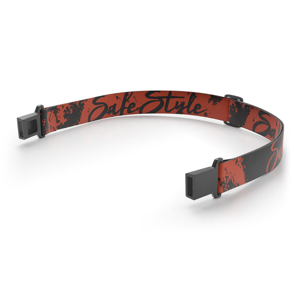 Red Switches Replacement Strap, front view, snap-on design