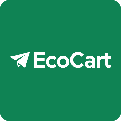 Carbon offset symbol on a green background, representing Climate Positive Order
