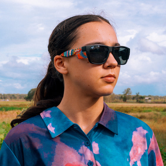 Fusions Matte Black Frame Polarised Lens Art Series V.3 Safety Glasses