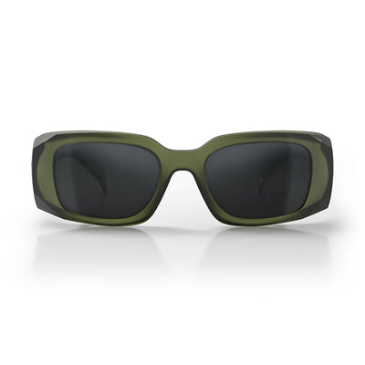 Auras Matte Moss Green Frame Grey Polarised Lens