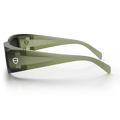 Auras Matte Moss Green Frame Grey Polarised Lens