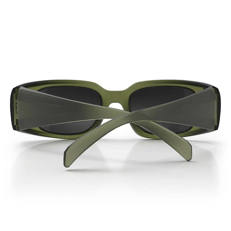 Auras Matte Moss Green Frame Grey Polarised Lens