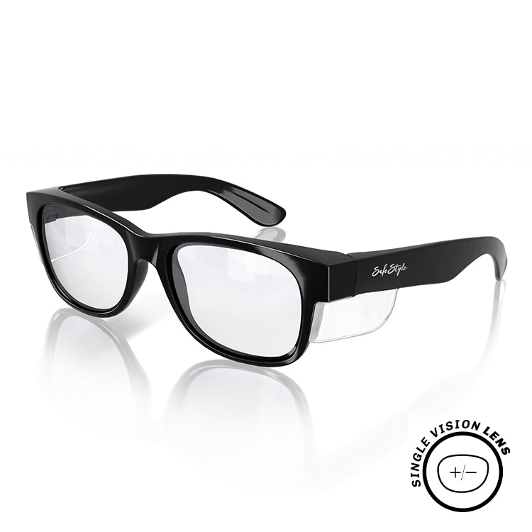 Classics Black Prescription Safety Glasses