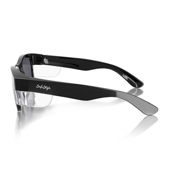 Classics Black Frame Tinted Lens Safety Glasses