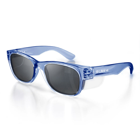 Classics Blue Frame Polarised Lens Safety Glasses