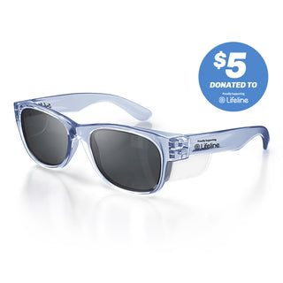 Classics Blue Frame Polarised Lens Safety Glasses