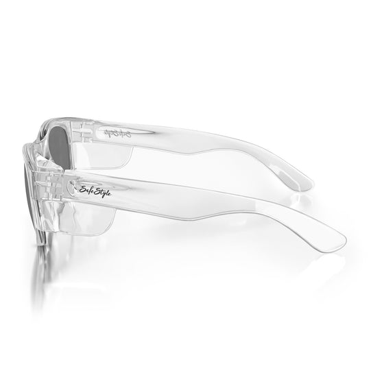 Classics Clear Frame Tinted Lens Safety Glasses