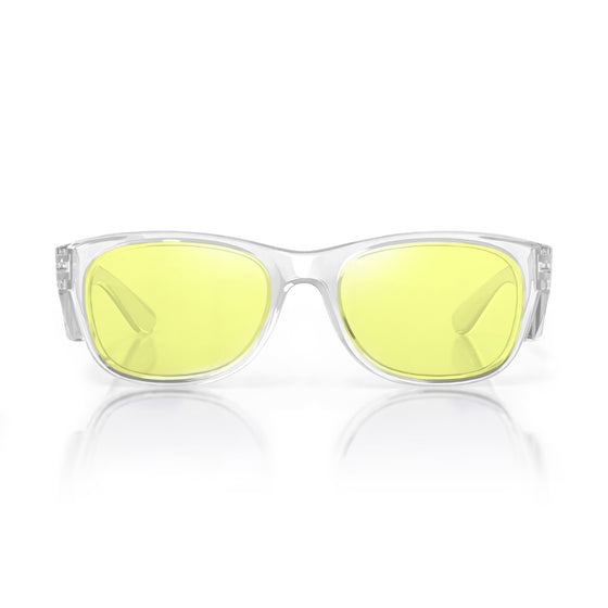 Classics Clear Frame Yellow Lens Safety Glasses