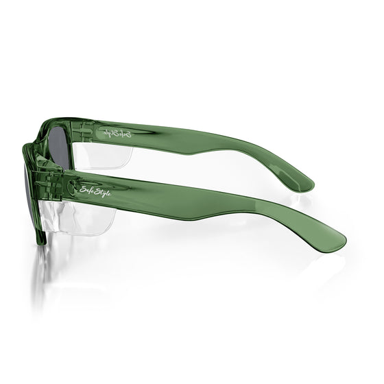 Classics Green Frame Polarised Lens Safety Glasses