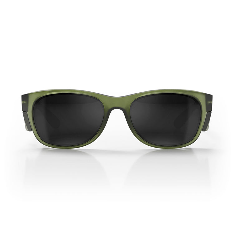 Classics Matte Moss Green Frame Polarised Lens Safety Glasses