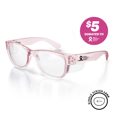 Classics Pink Prescription Safety Glasses