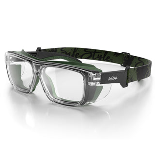 Converts Clear/Green Frame Clear Lens