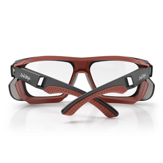 Converts Matte Graphite/Red Frame Clear Lens