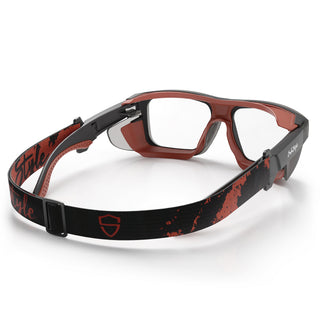 Converts Matte Graphite/Red Frame Clear Lens