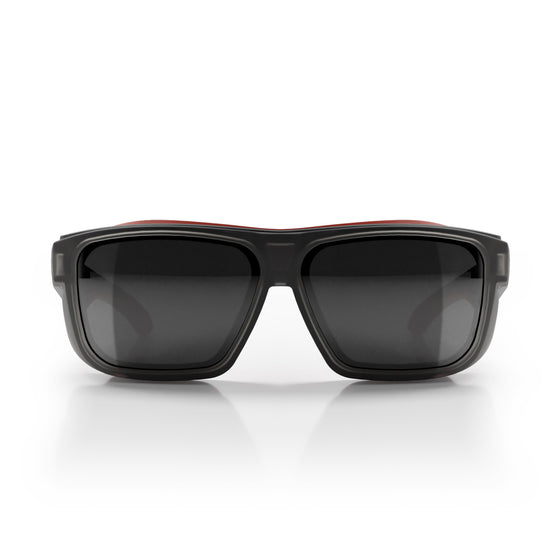 Converts Matte Graphite/Red Frame Grey Polarised Lens