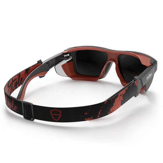 Converts Matte Graphite/Red Frame Grey Polarised Lens