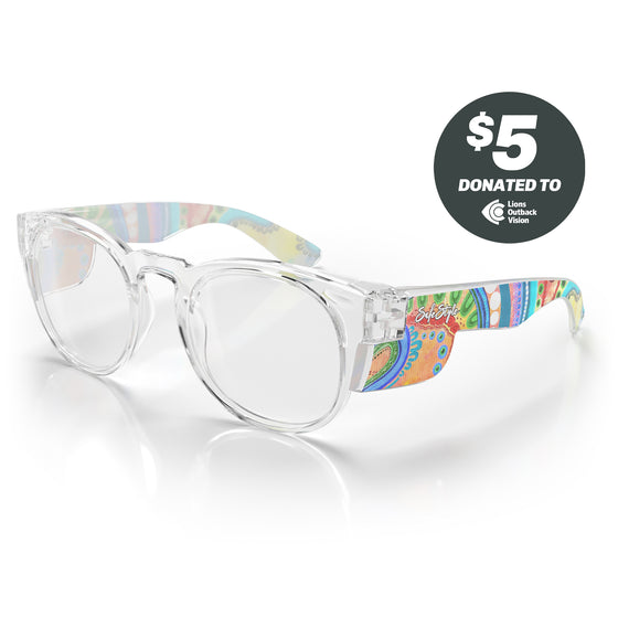 Cruisers Clear Frame Clear Lens Art Series V.3 Safety Glasses