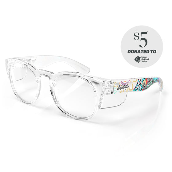 Cruisers Clear Frame Clear Lens Art Series V.2 Safety Glasses