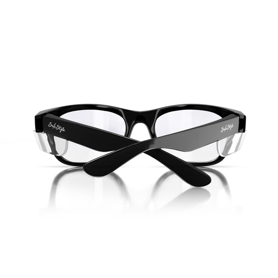 Classics Black Frame Clear Lens Safety Glasses