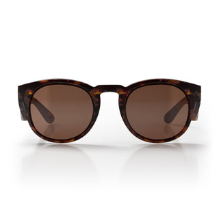 Cruisers Matte Brown Tort Frame Brown Polarised Lens Safety Glasses