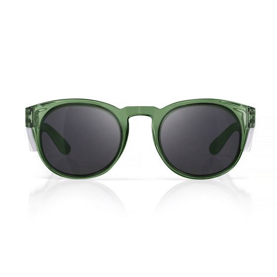 Cruisers Green Frame Polarised Lens Safety Glasses