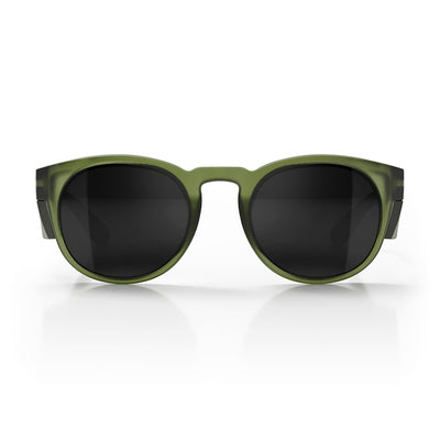 Cruisers Matte Moss Green Frame Polarised Lens Safety Glasses