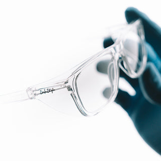 Lites Square Clear Frame Clear Lens Safety Glasses