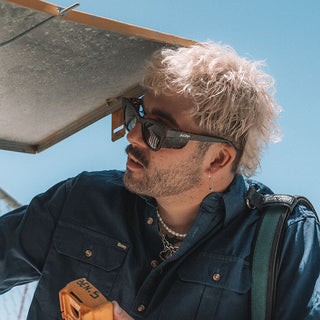 Harps Matte Tort Frame Brown Polarised Lens Safety Glasses