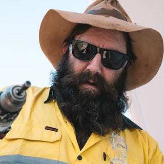 Fusions XL Black Frame Polarised Lens Safety Glasses