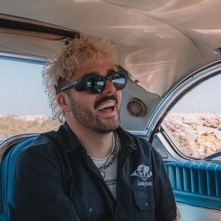 Harps Matte Black Frame Polarised Lens Safety Glasses