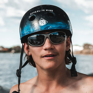 Sonics Silver Frame Polarised Lens Safety Glasses