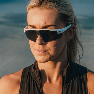 Phantoms Matte White Frame Polarised Lens Safety Glasses