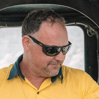 Rapids Matte Black Frame Tinted Lens Safety Glasses