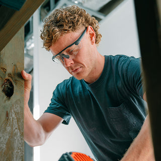 Phantoms Matte Black Frame Clear Lens Safety Glasses