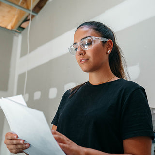 Fusions Clear Frame Blue Light Blocking Lens Safety Glasses