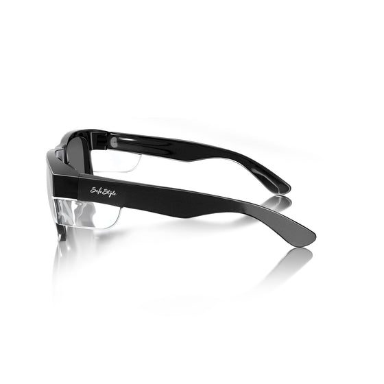 Fusions Kids Black Frame Tinted Lens Safety Glasses