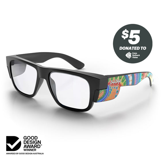 Fusions Matte Black Frame Art Series V.3 Prescription Safety Glasses
