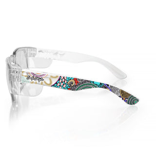 Fusions Clear Frame Clear Lens Art Series V.2 Safety Glasses