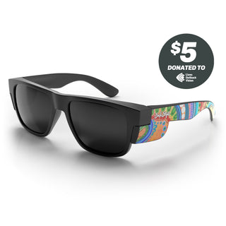 Fusions Matte Black Frame Polarised Lens Art Series V.3 Safety Glasses