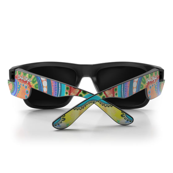 Fusions Matte Black Frame Polarised Lens Art Series V.3 Safety Glasses
