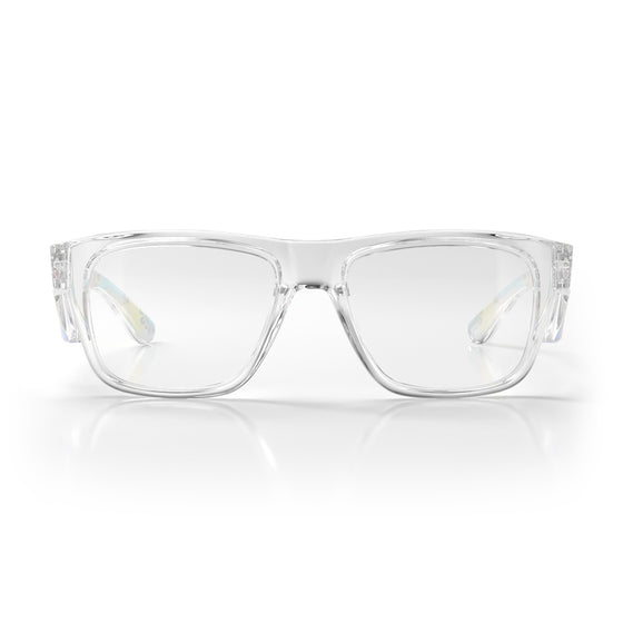 Fusions Clear Frame Clear Lens Art Series V.3 Safety Glasses