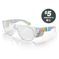 Fusions Clear Frame Clear Lens Art Series V.3 Safety Glasses