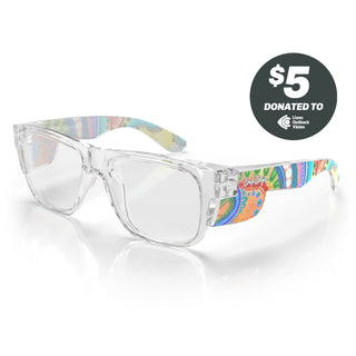 Fusions Clear Frame Clear Lens Art Series V.3 Safety Glasses