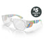 Fusions Clear Frame Clear Lens Art Series V.3 Safety Glasses