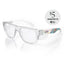 Fusions Clear Frame Clear Lens Art Series V.2 Safety Glasses