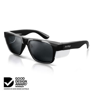 Fusions Black Frame Polarised Lens Safety Glasses