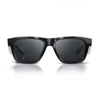 Fusions Black Frame Tinted Lens Safety Glasses
