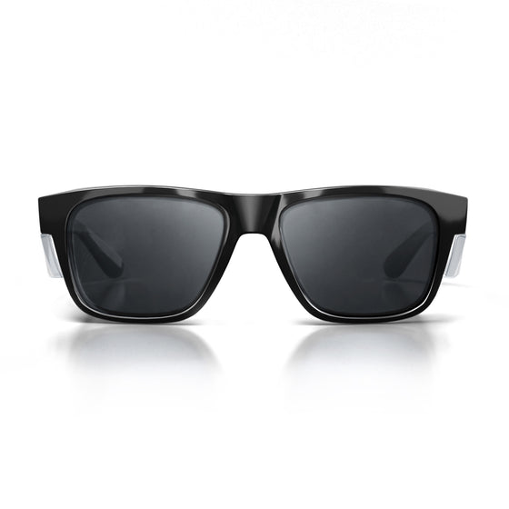 Fusions Black Frame Tinted Lens Safety Glasses