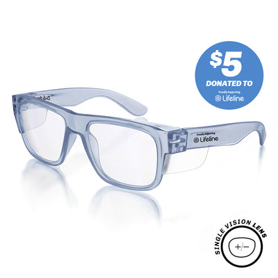 Fusions Blue Prescription Safety Glasses