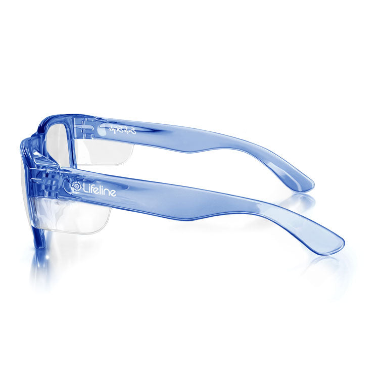 Fusions Blue Frame Clear Lens